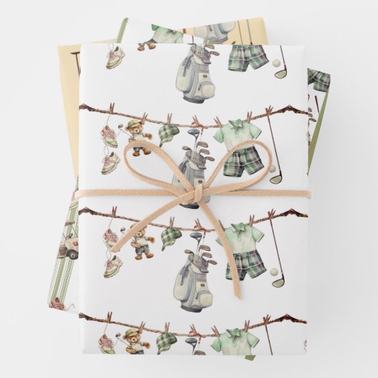 Golf — Papierplaat voor vulling van 3 vellen (In situ)