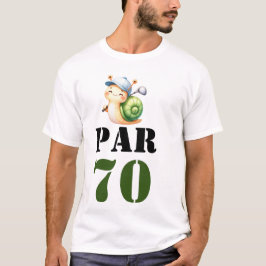 Golf Par 70 of golfer 70th Birthday T-shirt