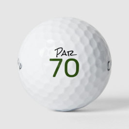 Golf Par 70 woord voor golfer 70th Birthday Golfballen