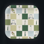 Golf Par Afslagplaats Papieren Bordje<br><div class="desc">Maak plezier bij je golf-thema feest met deze stijlvolle Golf Party Papieren Borden! Met een speels maar klassiek golf-geïnspireerd ontwerp,  zijn deze borden perfect voor verjaardagsfeesten,  pensioenfeesten,  golftoernooien of elke "par-tee!"</div>