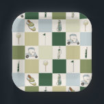 Golf Par Afslagplaats Papieren Bordje<br><div class="desc">Maak je golf-thema feestje leuk met deze stijlvolle Golf Party Paper Plates! Met een speels maar klassiek golf-gerelateerd ontwerp zijn deze borden perfect voor verjaardagsfeestjes,  pensioenfeestjes,  golftoernooien of elke "par-tee!"</div>