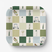 Golf Par Afslagplaats Papieren Bordje (Voorkant)