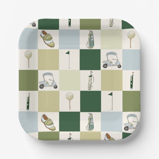 Golf Par Afslagplaats Papieren Bordje (Voorkant)