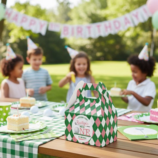 Golf PAR-T-SHIRT 1e verjaardag Bedankdoosjes