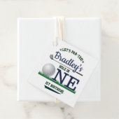 Golf PAR-T-SHIRT 1e verjaardag Bedankjes Labels (In situ)