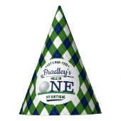 Golf PAR-T-SHIRT 1e verjaardag Feesthoedjes (Voorkant)