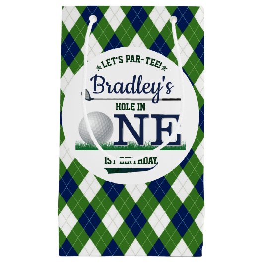 Golf PAR-T-SHIRT 1e verjaardag Klein Cadeauzakje (Voorkant)