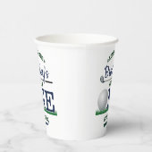 Golf PAR-T-SHIRT 1e verjaardag Papieren Bekers (Rechts)