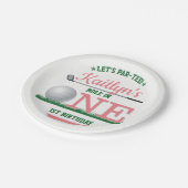 Golf PAR-T-SHIRT 1e verjaardag Papieren Bordje (Gekanteld)