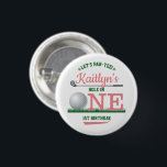 Golf PAR-T-SHIRT 1e verjaardag Ronde Button 3,2 Cm<br><div class="desc">Vier in stijl met deze leuke en zeer trendy 1e verjaardagsknoppen. Het ontwerp is gemakkelijk te personaliseren met uw speciale evenementenbewoording en uw gasten zullen blij zijn wanneer ze deze fantastische knoppen zien. Overeenkomende objecten vindt u in de collectie.</div>