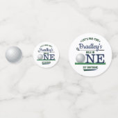 Golf PAR-T-SHIRT 1st Birthday Foto Confetti (Voorkanten)