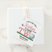 Golf PAR-T-SHIRT 2e verjaardag Bedankjes Labels (In situ)