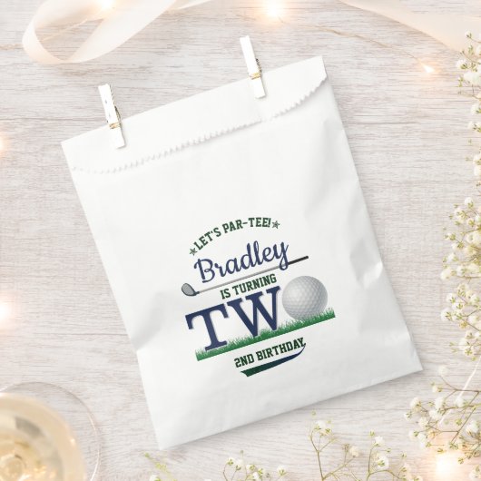 Golf PAR-T-SHIRT 2e verjaardag Bedankzakje (Geknipt)