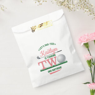 Golf PAR-T-SHIRT 2e verjaardag Bedankzakje