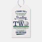 Golf PAR-T-SHIRT 2e verjaardag Cadeaulabel (Voorkant)