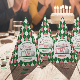 Golf PAR-T-SHIRT 2e verjaardag Feesthoedjes