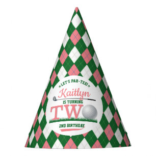 Golf PAR-T-SHIRT 2e verjaardag Feesthoedjes