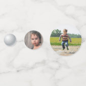 Golf PAR-T-SHIRT 2e verjaardag Foto Confetti (Achterkanten)