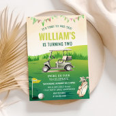 Golf PAR-T-SHIRT 2e verjaardag Kaart