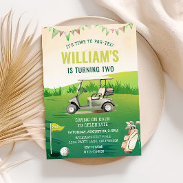 Golf PAR-T-SHIRT 2e verjaardag Kaart