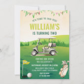 Golf PAR-T-SHIRT 2e verjaardag Kaart (Voorkant)