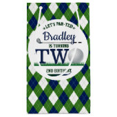 Golf PAR-T-SHIRT 2e verjaardag Klein Cadeauzakje (Achterkant)