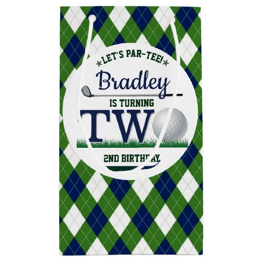 Golf PAR-T-SHIRT 2e verjaardag Klein Cadeauzakje (Achterkant)
