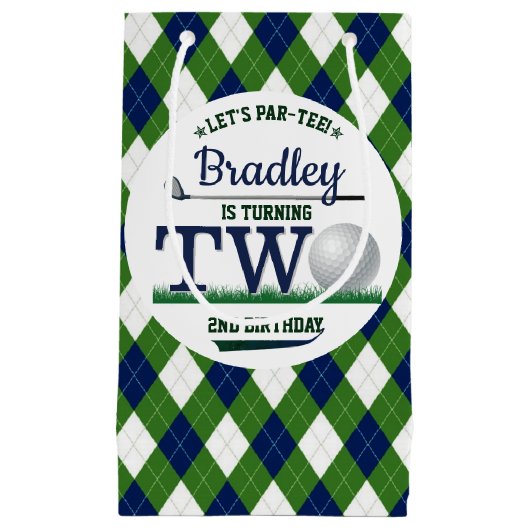 Golf PAR-T-SHIRT 2e verjaardag Klein Cadeauzakje (Voorkant)