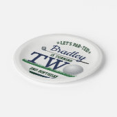 Golf PAR-T-SHIRT 2e verjaardag Papieren Bordje (Gekanteld)