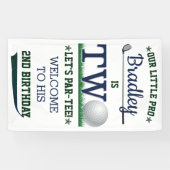 Golf PAR-T-SHIRT 2e verjaardag Spandoek (Horizontaal)