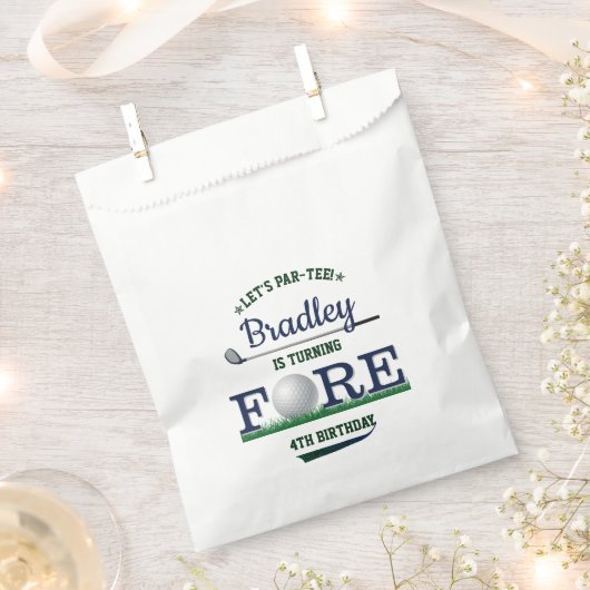 Golf PAR-T-SHIRT 4e verjaardag Bedankzakje (Geknipt)
