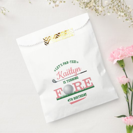 Golf PAR-T-SHIRT 4e verjaardag Bedankzakje (Gezegeld)
