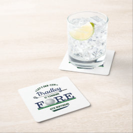 Golf PAR-T-SHIRT 4e verjaardag Kartonnen Onderzetters