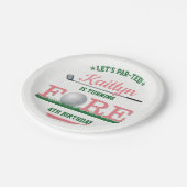 Golf PAR-T-SHIRT 4e verjaardag Papieren Bordje (Gekanteld)