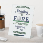 Golf PAR-T-SHIRT 4e verjaardag Reclamebord Met Voetstuk (Insitu)