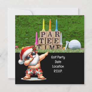 Golf Par t-shirt feest Kerstman Kerst Juli Save The Date