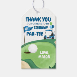 Golf Par-T-shirt Hole Golfing Boy Birthday Bedankt Cadeaulabel