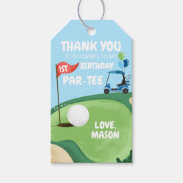 Golf Par-T-shirt Hole Golfing Boy Birthday Bedankt Cadeaulabel