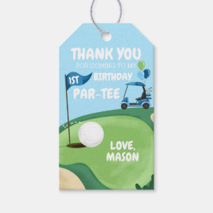 Golf Par-T-shirt Hole Golfing Boy Birthday Bedankt Cadeaulabel