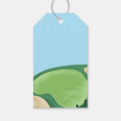 Golf Par-T-shirt Hole Golfing Boy Birthday Bedankt Cadeaulabel (Achterkant)