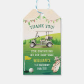 Golf Par-T-shirt Hole in One Boy Verjaardag Cadeaulabel (Voorkant)