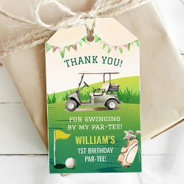 Golf Par-T-shirt Hole in One Boy Verjaardag Cadeaulabel