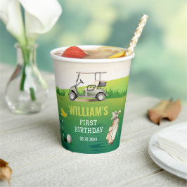 Golf Par-T-shirt Hole in One Boy Verjaardag Papieren Bekers