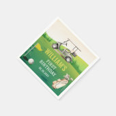 Golf Par-T-shirt Hole in One Boy Verjaardag Servet (Hoek)