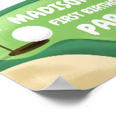 Golf Par-T-shirt Hole in One Girl Verjaardag Welko Poster (Hoek)