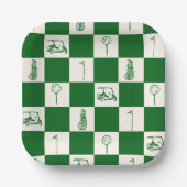 Golf Par T-shirt Papieren Bordje (Voorkant)