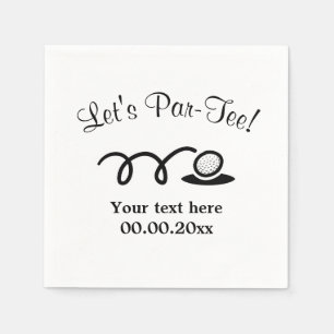 Golf par-t-shirt papieren cocktailservetten voor B Servet