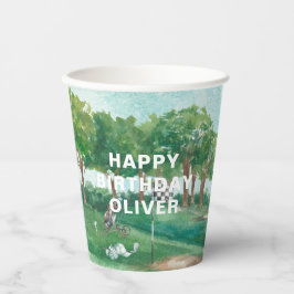 Golf Par-T-shirt | Papieren kopjes op jaarbasis Bekers