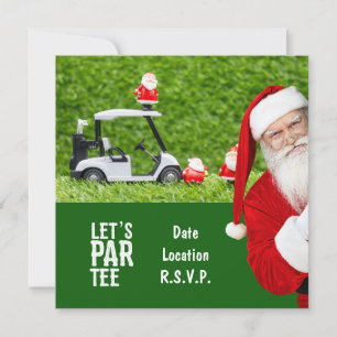 Golf Par t-shirt party Santa Claus Kerstmis Squad