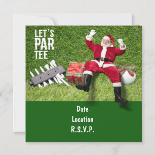 Golf Par t-shirt party Santa Claus Kerstmis Squad